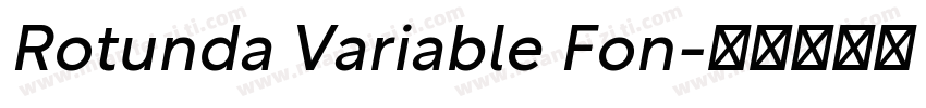 Rotunda Variable Fon字体转换